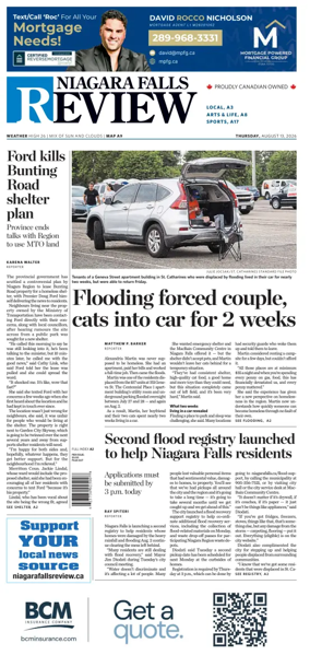 Cover of The Niagara Falls Review