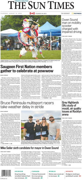Cover of The Sun Times (Owen Sound)