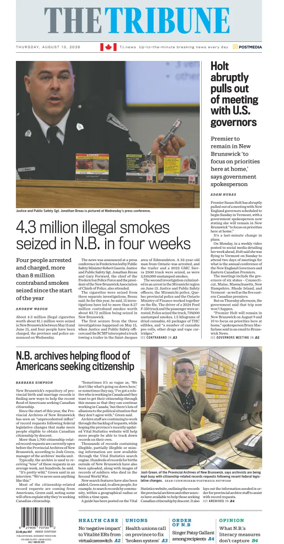 Cover of The Tribune (New Brunswick)