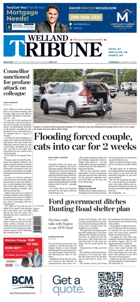 Cover of The Welland Tribune