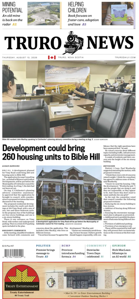 Cover of Truro News