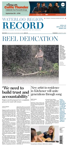 Cover of Waterloo Region Record