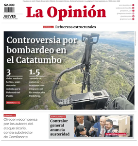 Cover of La Opinion