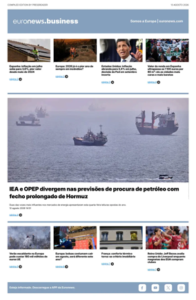 Cover of Euronews Business (Portuguese)