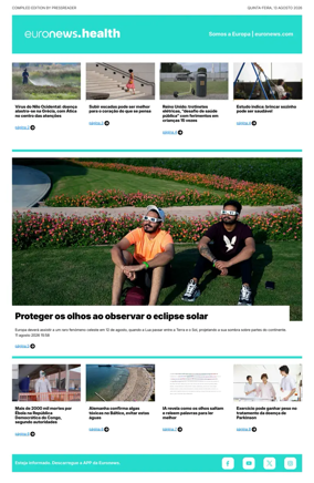 Cover of Euronews Health (Portuguese)
