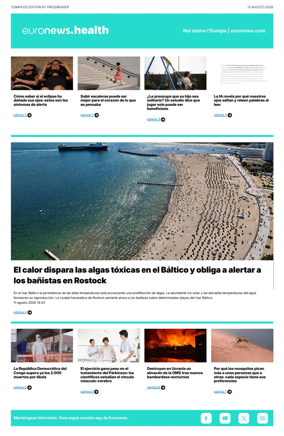Cover of Euronews Health (Spanish) Compiled Edition