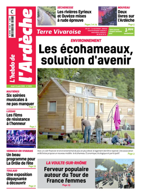 Cover of L'Hebdo de l'Ardeche – edition centre