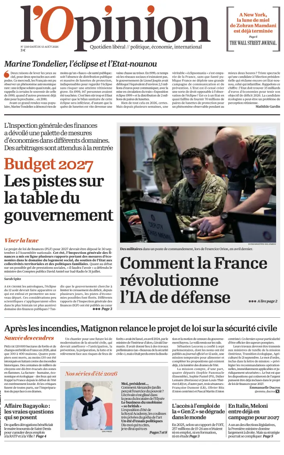 Cover of L'Opinion