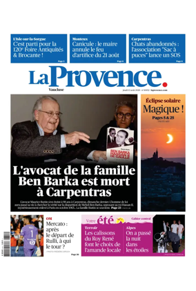 Cover of La Provences Vaucluse