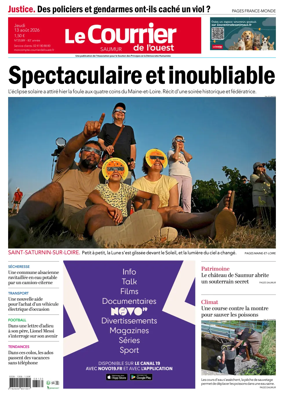 Cover of Le Courrier de l’Ouest (Saumur)
