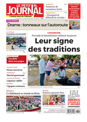Cover of Le Petit Journal - L'hebdo local de l'Herault