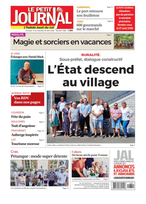 Cover of Le Petit Journal - L'hebdo local du Lot