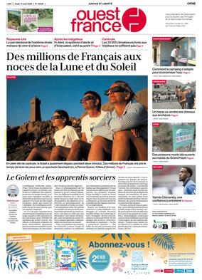 Cover of Ouest France (Orne)