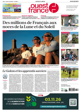 Cover of Ouest France (Pornic / Pays de Retz)