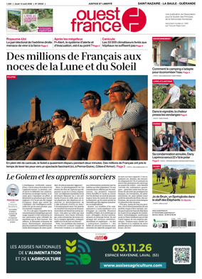 Cover of Ouest France (Saint-Nazaire La Baule Guerande)