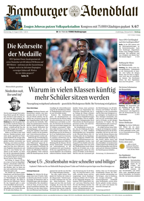 Cover of Hamburger Abendblatt (Harburg)