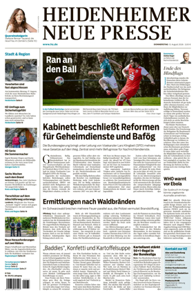 Cover of Heidenheimer Neue Presse