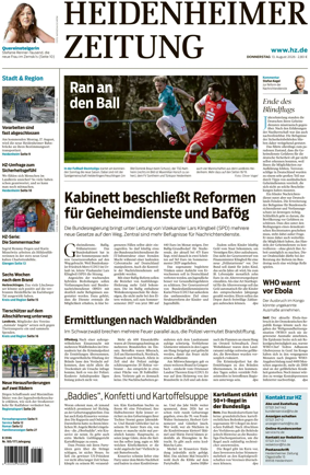 Cover of Heidenheimer Zeitung