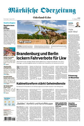 Cover of Markische Oderzeitung Oderland-Echo
