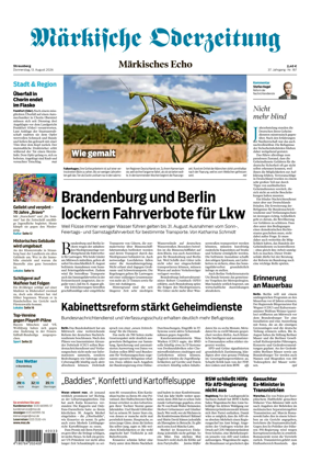 Cover of Markische Oderzeitung Strausberg