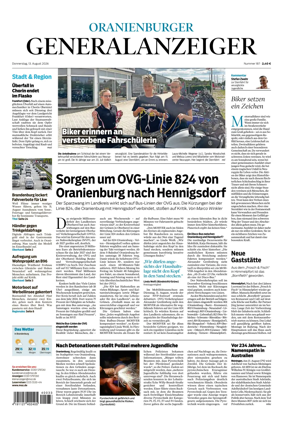 Cover of Oranienburger Generalanzeiger