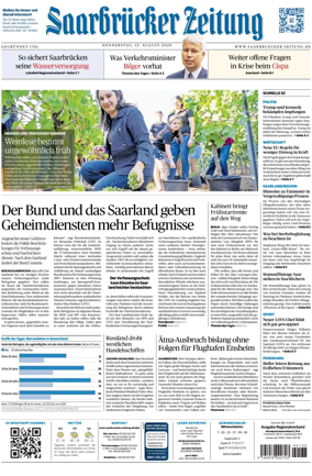 Cover of Saarbruecker Zeitung