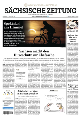 Cover of Sachsische Zeitung (Gorlitz & Niesky)