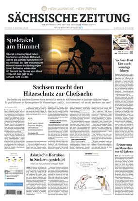 Cover of Sachsische Zeitung (Lobau-Zittau)