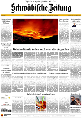 Cover of Schwabische Zeitung (Bad Saulgau)