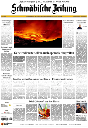 Cover of Schwabische Zeitung (Bad Waldsee / Aulendorf)