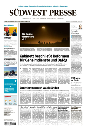 Cover of Sudwest Presse