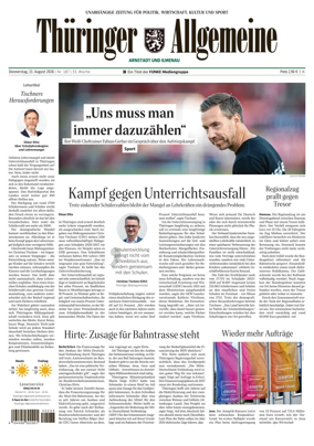 Cover of Thuringer Allgemeine (Arnstadt und Ilmenauz)