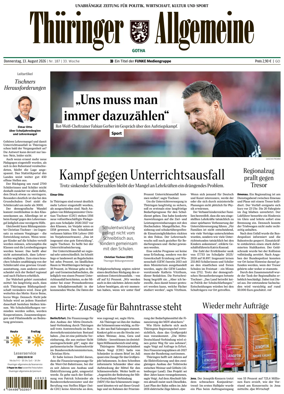 Cover of Thuringer Allgemeine (Gotha)