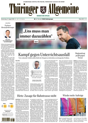 Cover of Thuringer Allgemeine (Weimar)