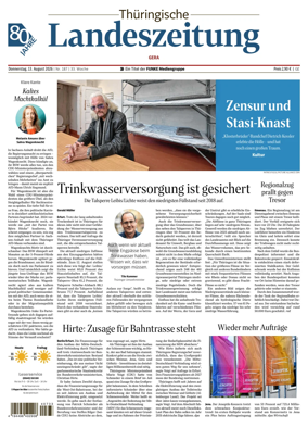 Cover of Thuringische Landeszeitung (Gera)