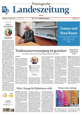 Cover of Thuringische Landeszeitung (Weimar)
