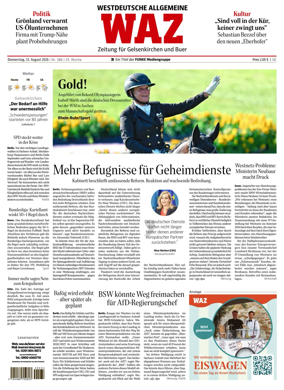 Cover of Westdeutsche Allgemeine Zeitung (Gelsenkirchen)