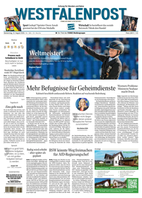 Cover of Westfalenpost (Balve)