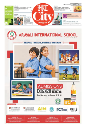 Cover of Hindustan Times (Gurgaon) - City
