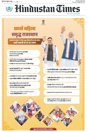 Cover of Hindustan Times ST (Jaipur)