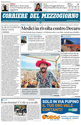Cover of Corriere del Mezzogiorno (Puglia)