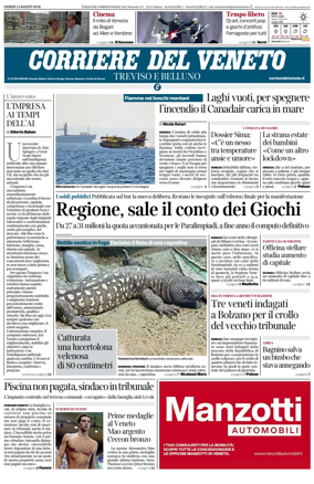 Cover of Corriere del Veneto (Treviso e Belluno)