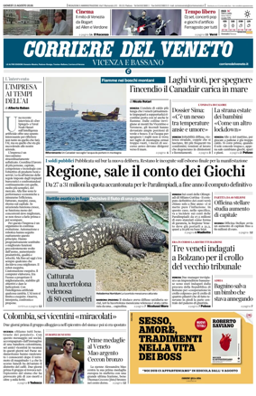 Cover of Corriere del Veneto (Vicenza e Bassano)