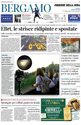 Cover of Corriere della Sera (Bergamo)