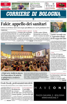 Cover of Corriere di Bologna