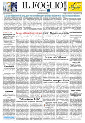 Cover of Il Foglio Quotidiano