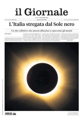 Cover of Il Giornale (Italy)