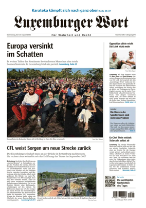 Cover of Luxemburger Wort