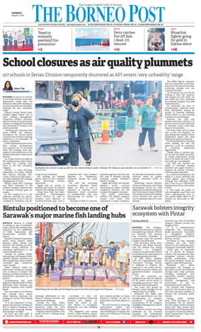 Cover of The Borneo Post (Sarawak)