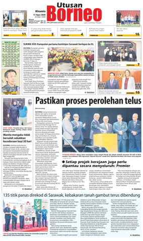 Cover of Utusan Borneo (Sarawak)